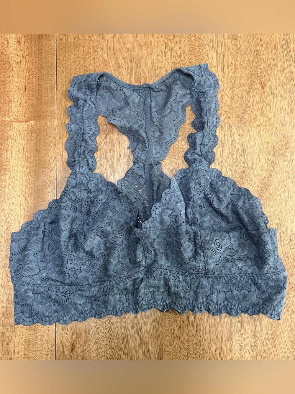 Felina - Women’s Lace Bralette (Lingerie) | All Dark Gray | Size Large